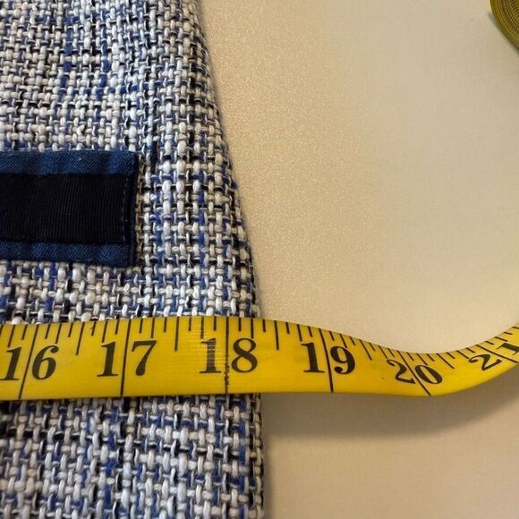 Karl Lagerfeld Paris Blue Tweed Tie Front Sheath Dress Size 4 Classic, Career - Picture 12 of 13